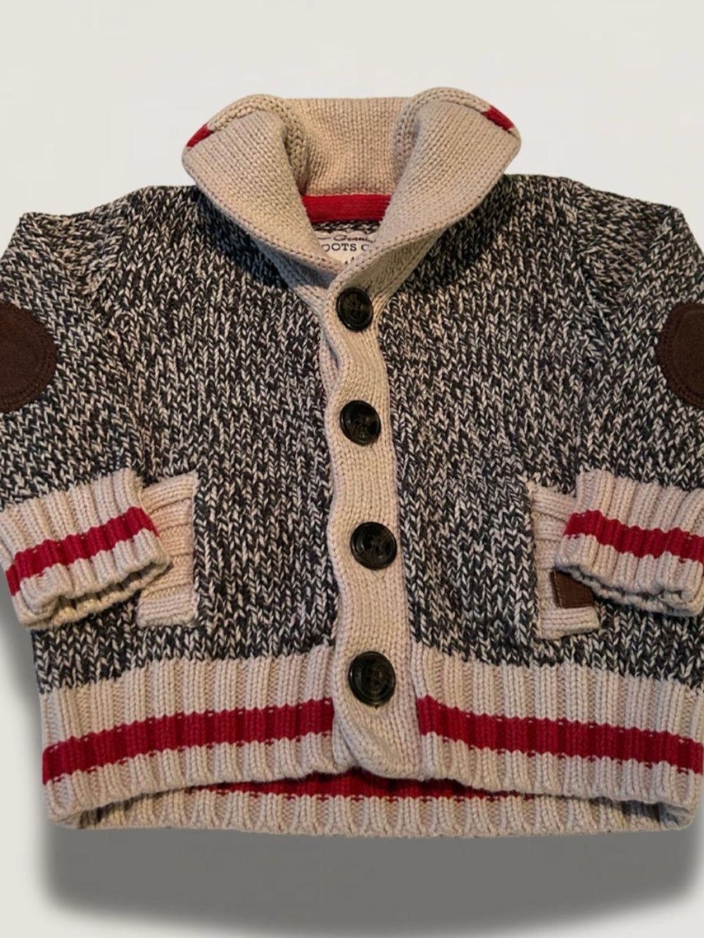 Vintage ROOTS Cabin Knit Cardigan